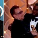 ‘He Knew!’: Bono ‘Haunted by Awkward Diddy Kiss Attempt’ at 2014 Golden Globes — Rocker ‘Still Shudders at Thought of Rapper That Close to Him’